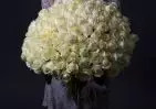 101 белой розы 60 см small №3