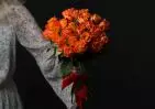 25 оранжевых роз Кения 35-40 см small №3